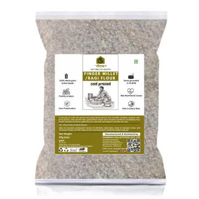 Natural Stone Grounded Cold Pressed Ragi/Maduva Flour