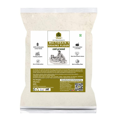 Natural Stone Grounded Cold Pressed Multigrain Atta with 9 Whole Grains