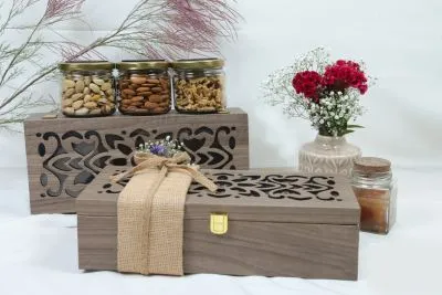 BOX OF 3 JARS – Akhrot, Badam & Kaju