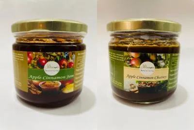 ALTUVA Apple Cinnamon Combo – Apple Cinnamon Jam & Apple Cinnamon Tangy Spread (Jar of 2) - 450g each