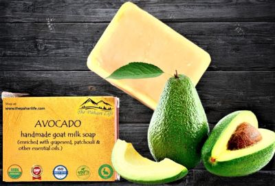 Avocado goat milk soap from Ramgarh (75 grams)