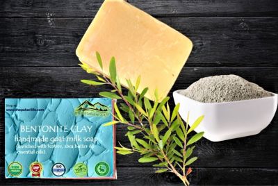 Bentonite clay goat milk soap from Nainital (75 grams)