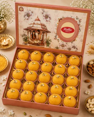 Traditional Besan Laddu | Premium Pure Ghee Gram Flour Laddus | Authentic Indian Sweet
