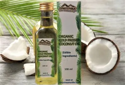 Cold Pressed Coconut Oil (Certified Organic) from Ranikhet (100 ml)