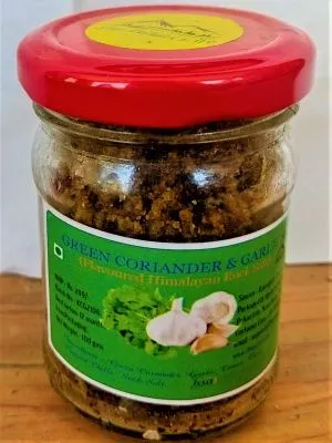 Green Coriander & Garlic Salt from Bhimtal (85gm)