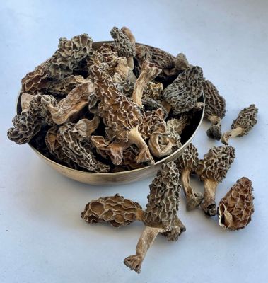 Medium-Sized Gucchi Mushrooms | Dried Himalayan Morels | Himalayan Origin | Exotic Produce | Naturally Sun Dried