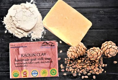 Kaolin clay goat milk soap from Nainital (75 grams)