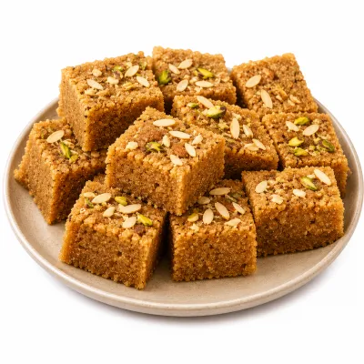 Mesu Halwa – Traditional Indian Sweet Made with Pure Ghee & Dry Fruits