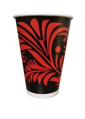 Premium Disposable Printed Paper Cups | Pack of 100 | 250ml Glass for Hot & Cold Beverages | Rolled Rims, Recyclable | Coffee | Tea and Drinks in Office | Festival | Party Eco Friendly